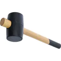 Kraftmann 1861 rubberen hamer, kopdiameter 65 mm, 500 gram