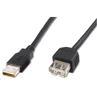 PremiumCord USB 2.0 A-A kabel 0,2m (20cm), verlenging (M/V) (0.20 m)