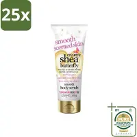 Treaclemoon 25 x – Body Scrub – Creamy Shea Butterfly – 225 ml - Grootverpakking - Body Scrub - Huid Verzorging - Exfoliatie - Shea Butter - Kokosnoot