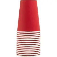 PROnappe kartonnen-drinkbeker, rood, 0,2 l