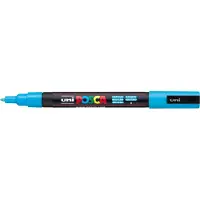 Faber Castell Uniposca Pc-3m Fine Round Tip 1.3mm Sky Blue 6 Units Felt Pen Blauw Kinderen