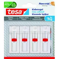 TESA verstelbare nagel behang & pleisterwerk zelfklevend verwijderbaar – verpakking 4x 1kg nagels
