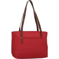 Green Burry Shopper 'Diana' bruin / karmijnrood