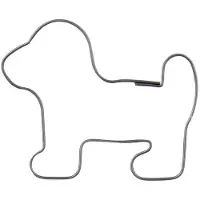 Orion Koekjesvormpje in de vorm van een hond van staal, 5,5 cm