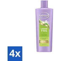 Andrélon – Shampoo – Langer Fris – 400 ml - Voordeelverpakking - 4 stuks