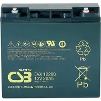 CSB EVX 12200 Loodaccu 12 V 20 Ah Loodvlies (AGM) (b x h x d) 181 x 167 x 76 mm M5-schroefaansluiting Cyclusbestendig, Onderhoudsvrij, Geringe
