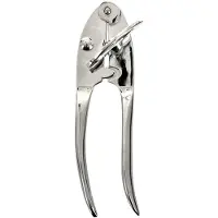 Orion Luxy Serie - Metalen Blikopener - 17 x 4 cm - Ergonomische Handgreep - Zilver