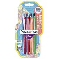 Paper Mate Flair-viltstiften Candy Pop - Medium punt (0,7 mm) - Diverse kleuren - 8 stuks