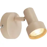Briloner B.K.Licht TAPP - Opbouwspot - plafondspot - 1x GU10 - taupe / beige - ⌀8cm