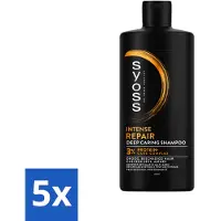 Syoss - Repair 440 ml - Shampoo - Herstellende Formule - 440ml - Bulkverpakking - 5 stuks