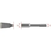 Rotec SDS+ Patentvoegbeitel kortmodel 6mm dikte 32x125 - 2160010
