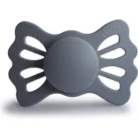 Frigg LUCKY Fopspeen 4 stuks - Siliconen - Maat 2 - vanaf 6 maanden - Great Gray - 4 stuks