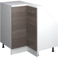 Vicco Rion Kast voor schuine wand Hoekkast – 75.6 x 81.6 cm met 1 deur Edel grijs/wit