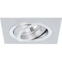 Yphix Torino - Inbouwspot Aluminium Vierkant - Kantelbaar - 1 Lichtpunt - 93x93mm - Bladveren