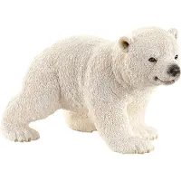 Schleich Wild Life, Realistische Arctic Dier Speelgoed voor Kinderen, Baby IJsbeer Cub Figurine, 3+