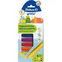 Pelikan griffix waskrijt, 8 kleuren