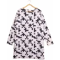 Snurk Long Sleeve Dress Women Crossword-S