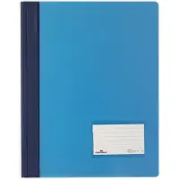 Durable Snelhechters Duralux A4 Transparant blauw Polyvinylchloride (PVC) 28 x 33,2 cm