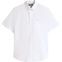 Tommy Hilfiger overhemd korte mouw Plus Size wit