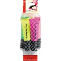 Stabilo NEON - Markeerstift - Etui Met 5 Kleuren