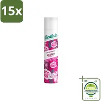 Batiste 15 x - Blush - Droogshampoo - Bloemige Geur - Frist Op en Geeft Textuur - 200ml - Grootverpakking - Droogshampoo - Haarverfrissend - Volume - Textuur - Bloemengeur