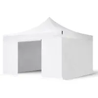 TOOLPORT 4x4 m Easy up partytent met zijwanden, PROFESSIONAL alu 40mm, wit