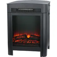 Classic Fire Sfeerhaard Modena - Electrische Haard met Verwarming, Bedieningspaneel en Timer- Kachel Elektrisch met LED Vlammen - 2 Warmtestanden 1800/2000W - Vrijstaand - Zwart