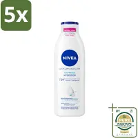 Nivea 5 x – Bodylotion – Express – 250 ml - Grootverpakking - 72 Uur Hydratatie - Hyaluronzuur - Zeemineralen - Snel Intrekkend - Droge Huid