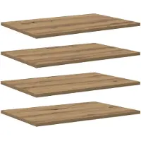vidaXL Boekenplank Bord 3-laags 4 pcs 60 x 40 x 1,5 cm Bewerkt hout