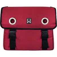 Willex Dubbele Fietstas - Canvas - Reflectie - 30 liter - Universele Bevestiging -Rood