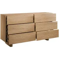 Vente-unique Ladekast met 6 lades - MDF - Kleur: houteffect - LUDIMA
