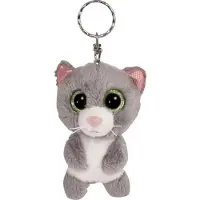 NICI Glubschis Glubschis Pluchen Sleutelhanger Kat Grijs Felinja, 9cm