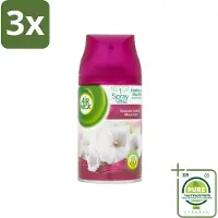 Air Wick 3 x Freshmatic - Luchtverfrisser Navulling - Lelie & Satijn - 250ml - Grootverpakking - Luchtverfrisser - - Geur - Lelie - Satijn