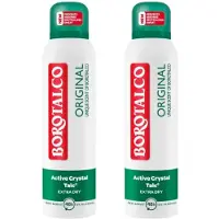 Borotalco Original - Deodorant Spray - Active Crystal Talk - Extra droog - 2 x 150 ml