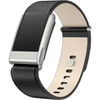 Strap-it Leren Bandje geschikt voor Whoop MG – stijlvol & comfortabel – geschikt voor Whoop MG - Zwart