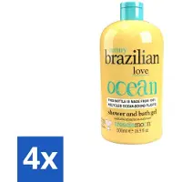 Treaclemoon – Bad- & Douchegel – Brazilian Love – 500 ml - Voordeelverpakking - 4 stuks
