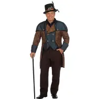 Coppens Steampunk Blue - 100% Polyester - Halloween kostuums | Maat 56