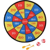 Eddy Toys Dartbord Klittenband 36 Cm 5-delig