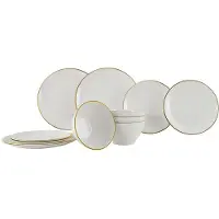Gimex Linea Line Servies - Goud - 12-Delig