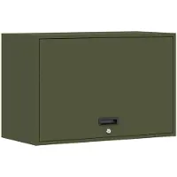 vidaXL Olijfgroen 80 x 33 x 35 cm Poedergecoat staal