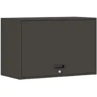 vidaXL Zwart 80 x 33 x 35 cm Poedergecoat staal