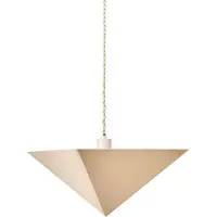 Beliani DUDO - Hanglamp - Lichtbeige - Polyester/IJzer