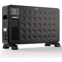 Arebos Convector 2300 W - Elektrische kachel met 3 warmtestanden - Convectorkachel - Mobiele elektrische kachel energiebesparing - Stille verwarming - Mobiele elektrische ventilatorkachel - zwart