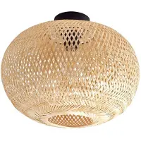 LINDBY Plafondlamp , Kessia, dimbare, Hout, Eetkamer, Bamboe, Landhuis / Rustiek