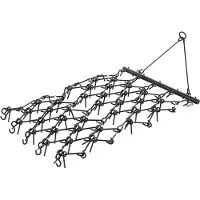 OEM VEVOR, slepel, 2250x1140 mm, kettingeg met 69 scherpe tanden, geschikt voor ATV- en UTV-tractoren, voor bodenvoorbereiding, zaaien, egaliseren van landschappen en onderhoud van grindpaden