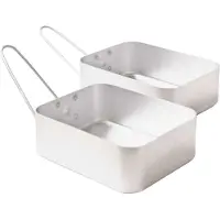 Trespass Rommelige aluminium messentin (Pakket van 2) (Zilver)
