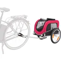 Trixie hondenfietskar zwart/rood 60x53x60 cm