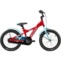S'Cool | Xxlite 16 Inch | 1 Speed Terugtrap Rem, Rood/blauw