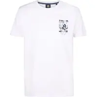 Petrol Industries Shirt 'Sandcrest' donkerblauw / wit