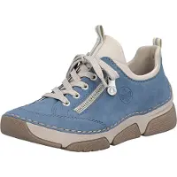 Rieker Veterschoen taupe / azuur